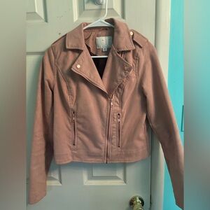Women's Rose Gold Moto Jacket